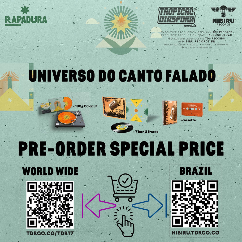 Tropical Diaspora® Records & Nibiru Recordz BR presents  UNIVERSO DO CANTO FALADO