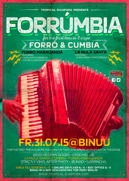 Póster Tropical Diaspora® A1: Fiesta Forrúmbia Vol.39 