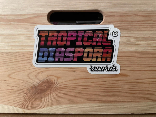 Logotipo al aire libre de Tropical Diaspora Records Pegatina
